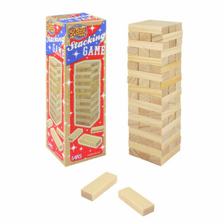 RETRO TOYS - TORRE DI LEGNO - GIOCO DI IMPILAMENTO 54 PEZZI (1 pz.)