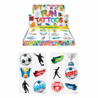 FUN TATTOOS - MODELLO: CALCIO IN DISPLAY (96 pz.)