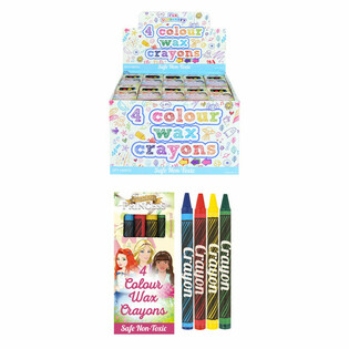 Set di Pastelli a Cera Principessa da 4 Pezzi in Espositore (120 pz)