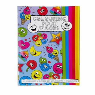 Libro da Colorare A4 Smiley con Adesivi (12 Pezzi)