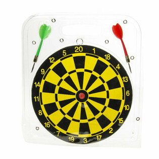 Bersaglio per freccette con 2 freccette - &Oslash; 22,5 cm (2 pz)