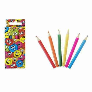 Set di matite colorate Smiley (6 pezzi) - Display 24 pezzi