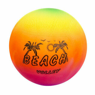 PALLONE DA BEACH VOLLEY, 23 CM - COLORI ARCOBALENO (10 pz.)