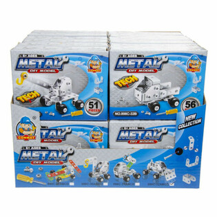 VEICOLO DA COSTRUZIONE IN METALLO DA COSTRUIRE (24 pz)