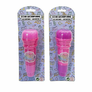 Microfono ad Eco Rosa per Bambine su Cartoncino (12 pz.)