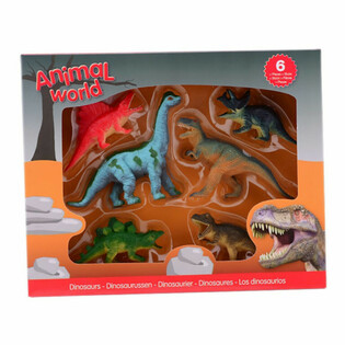 ANIMAL WORLD - Set di Gioco Dinosauri (6 Figure)
