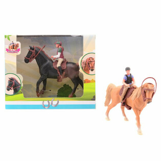 MY LOVELY HORSE - Cavallo Giocattolo con Cavaliere - in Confezione Regalo (1 pz.)