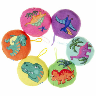 Dinosauro di Peluche - Diametro: 10 cm (Confezione da 48 pezzi)