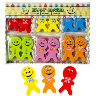 Gomme Smiley Allegre 2 Pezzi (36 set)