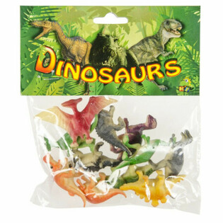 Set di 12 Personaggi Giocattolo Dinosauro in Confezione (6 pz.)
