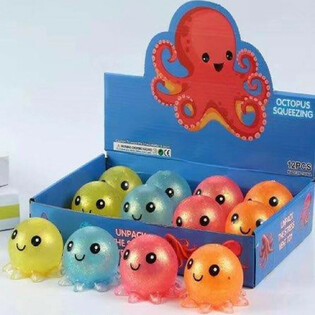 Display Polpo Squeeze Antistress (12 pezzi)