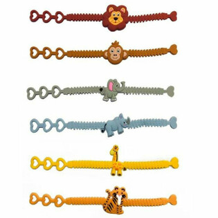 Braccialetti in Silicone Animali della Giungla per Bambini (12 pz.)