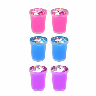 Piccoli Vasetti di Slime Unicorno (6 pz.)