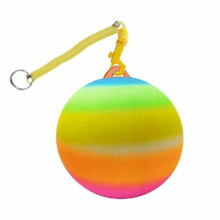 PALLA ARCOBALENO CON CORDA / BUNGEE BALL &Oslash;23 cm (10 pz.)