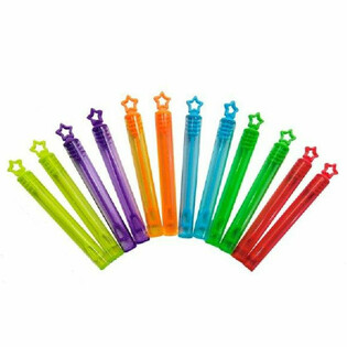 Bacchette Bolle di Sapone a Stella Colorate (12 Pezzi)