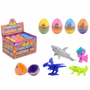 UOVO SORPRESA FOAM PUTTY - CON GIOCATTOLO IN DISPLAY (24 pz.)