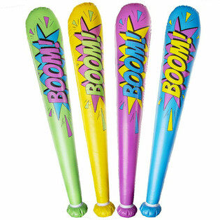 Grande Mazza Gonfiabile 'Boom!' - 85cm - Colori Misti (12 pz.)