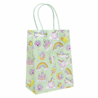 Sacchetti Regalo in Carta Unicorno - 12 Pezzi (16x9x22 cm)