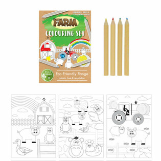 ECO-FRIENDLY - Set da Disegno Fattoria (25 pz.)