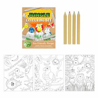 ECO-FRIENDLY – Set da Disegno Animali della Giungla (25 pezzi)