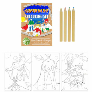 SET DA DISEGNO SUPEREROE ECO FRIENDLY (25 pezzi)