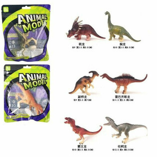 MIX PERSONAGGI DINOSAURI GIOCATTOLO - IN SACCHETTO REGALO (12 pz)