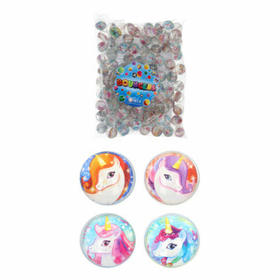 Palline Rimbalzine Mix Unicorno Ø3,3 cm (100 pz.)
