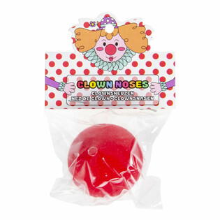 Nasi da Clown in Gommapiuma Rossi (48 pezzi)