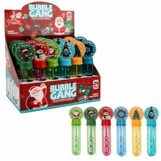 DISPLAY BACCHETTE BOLLE DI SAPONE DI NATALE (24 pz.)