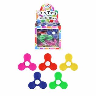 SPINNER IN PLASTICA IN ESPOSITORE - COLORI MISTI (100 pz.)