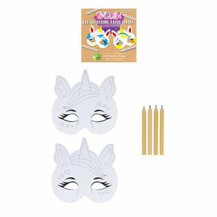 ECO FRIENDLY - Colora le tue maschere da unicorno (12 set)