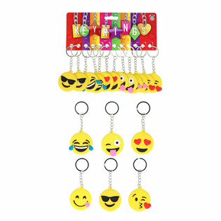 Portachiavi Smiley Mix (12 pezzi)