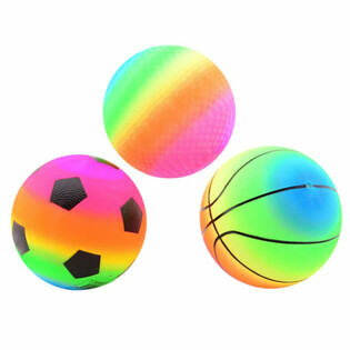 PALLONI ARCOBALENO DESIGN MISTO Ø23 Cm (24 pz.)