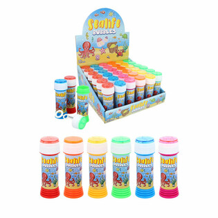 Bolle di Sapone Animali Marini &ndash; Sea Life - 50ml in Espositore (36 pz.)
