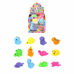 DINOSAURI SQUISHY PER PESCA DI BENEFICENZA - DISPLAY (96 pz.)