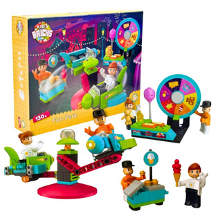 KIDS BRICKS FUN PARK - SET DI COSTRUZIONI - 130 PEZZI (1 pz.)