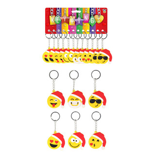 PORTACHIAVI SMILEY NATALIZI (12 pz.)