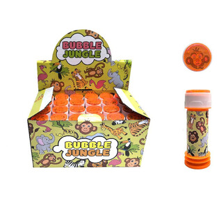 BOLLE DI SAPONE ANIMALI DELLA GIUNGLA, 25ML IN DISPLAY (24 pz.)