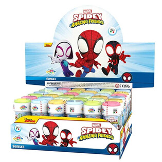 Bolle di Sapone Spidey Spiderman Amazing Friends - 60ml - Display (36 pz.)