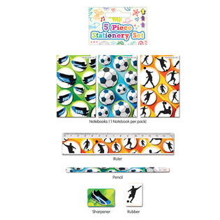 Set di scrittura calcio 5 pezzi (24 pz.)