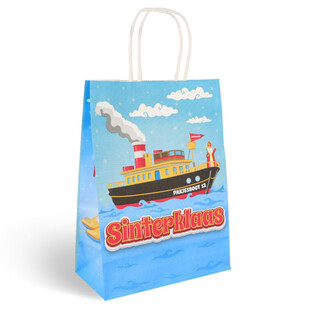 Sacchetti Regalo in Carta San Nicola / Sinterklaas - 16x8x22 cm (12 pezzi)