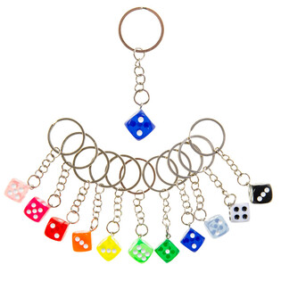 Portachiavi con Dado - Mix Colori (48 pezzi)