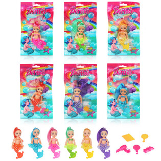Bambola Sirena in Sacchetto Regalo - Colori Misti (24 pz.)
