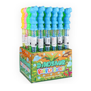 SPARA BOLLE DI SAPONE GRANDE 35 CM - DINOSAURO IN ESPOSITORE (24 pz.)