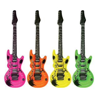 Chitarra Gonfiabile Mix Neon - 95cm (12 pezzi)