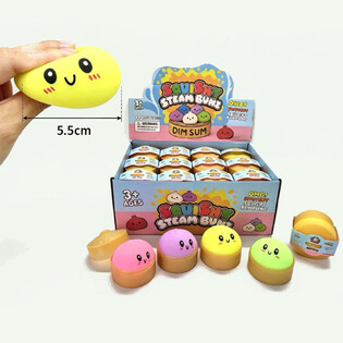 RAGE - Squishy Bun Dumplings PICCOLO (Dim. 5.5 x 5.5 x 3 Cm) - Viral 2026 Fidget Toy (24 pz.)