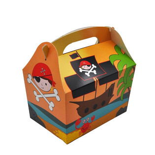 SCATOLA PORTA MENU MODELLO: PIRATA - Dim. 18.5x12x19 CM - PORTAVIVANDE - KIDSBOX (24 pz.)