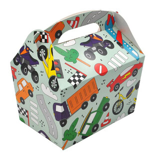 SCATOLA MENU MODELLO: VEICOLI - Dim 18.5x12x19 CM - FOODBOX - KIDSBOX (24 pz.)