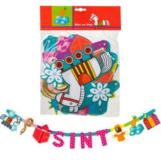 Ghirlanda Sinterklaas e Piet - Lunghezza 1,5 m (12 pz.)
