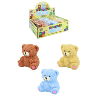 ORSETTO SQUISHY SQUUZY - COLORI MISTI - IN DISPLAY (12 pz.)